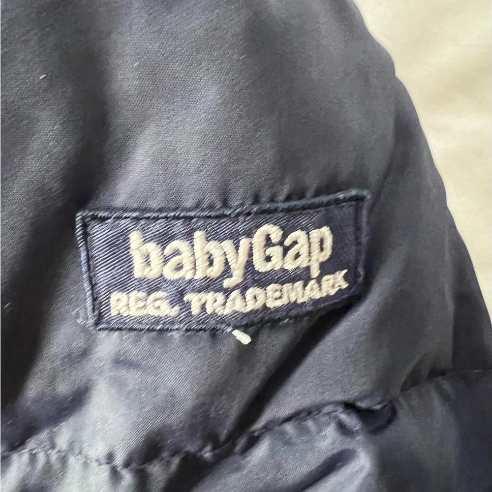 Gap Fleece lined Navy  Blue Puffer Winter Coat